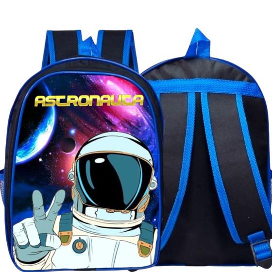 Imagem de Mochila Masculina Escolar Infantil de Costas Astronauta- Resistente