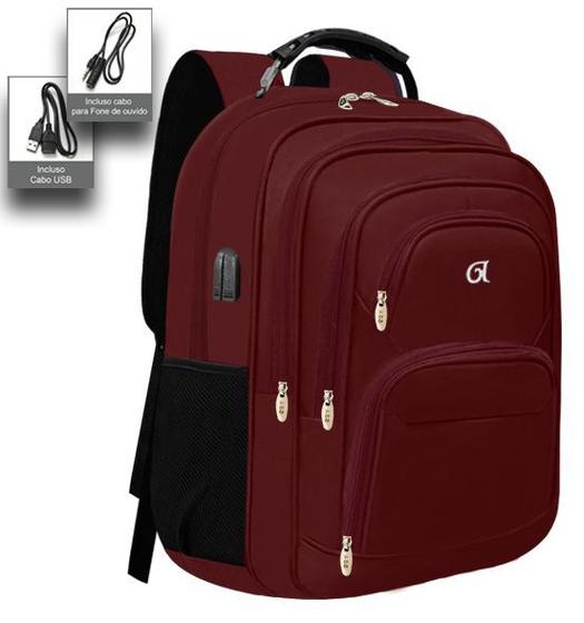 Mochila Masculina Feminina Notebook Reforçada Resistente a Água Saída usb Fone Menor preço em Mochila Masculina Feminina Notebook Reforçada Resistente a Água Saída usb Fone