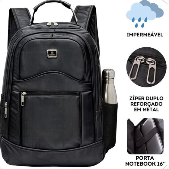 Mochila Masculina Grande Faculdade Impermeável Resistente - Mevisto Imagem de Mochila Masculina Grande Faculdade Impermeável Resistente