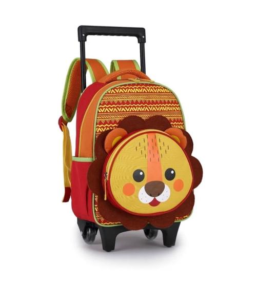 Imagem de Mochila Masculina Infantil Pequena Com 2 Rodinhas IN2304-R