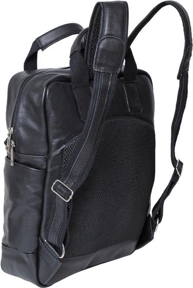 Imagem de Mochila Masculina JFE Couro 1802 Preto