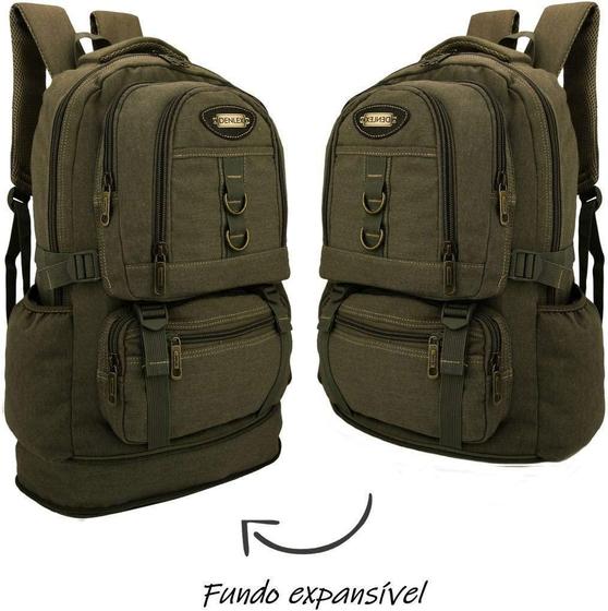 Imagem de Mochila Masculina Notebook 15.6 Lona Fundo Expansível