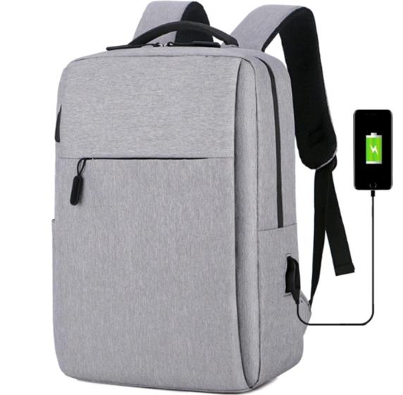 Imagem de Mochila masculina Para Notebook Moda 18l 15.6 Polegadas Fone de ouvido e USB