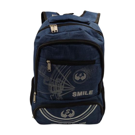 Imagem de Mochila Masculina Reforçada Infantil Adulto Escolar Passeio smile 8510