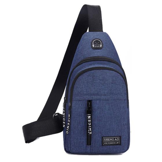 Imagem de Mochila Masculina Transversal Bolsa Masculina De Ombro Sholderbag Pochete