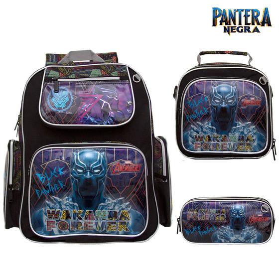 Imagem de Mochila Masculino Infantil Pantera Negra G Escolar