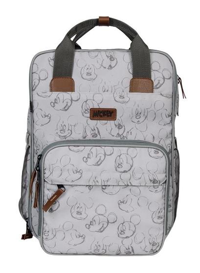 Imagem de Mochila Maternidade Premium Mickey Cinza com Trocador Babygo