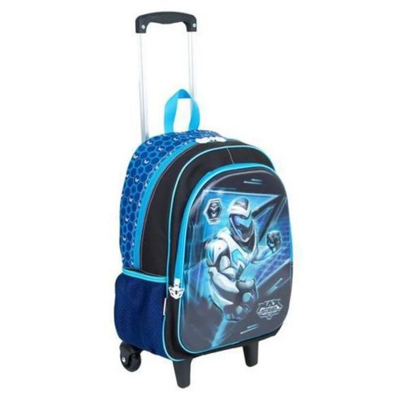 Imagem de Mochila Max Steel Rodinha Tam G Rodinha Carrinho Infantil