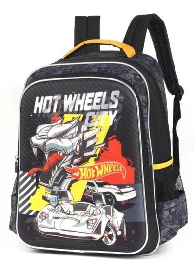 Imagem de Mochila Meninos Escolar Hot Wheels Alto Relevo City Costas G