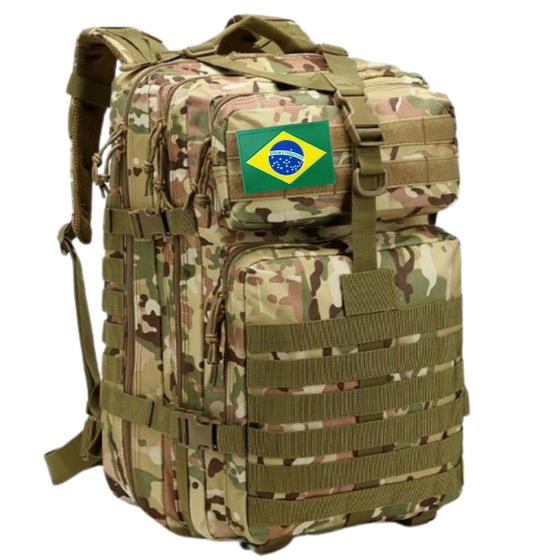 Imagem de Mochila militar 50l camping original 1000d impermeavel com divisorias grande capacidade masculina varias cores escolha a sua
