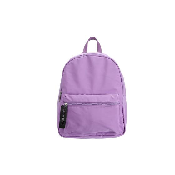 Imagem de Mochila miniso com bolso frontal roxo 35 cm.