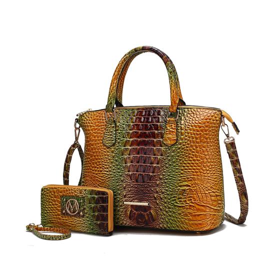 Imagem de Mochila MKF Collection Frankie Faux Crocodile Vegan Leat