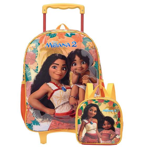 Imagem de Mochila Moana Disney Infantil Com Lancheira Térmica Escolar