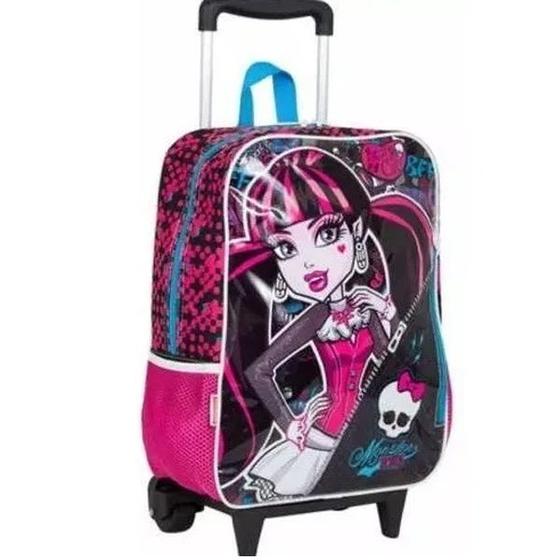 Mochila Monster High Infantil Escolar Tam Grande Rodinha - Sestini ...
