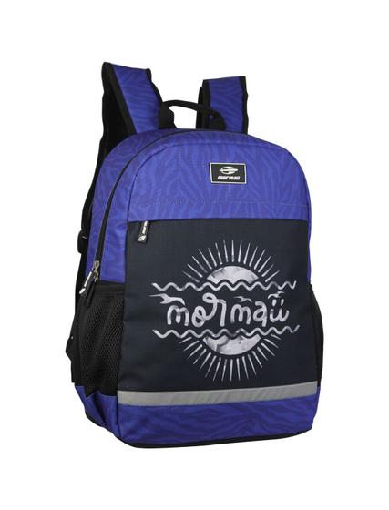 Imagem de Mochila Mormaii de Costas Casual Unissex - Preto e Azul