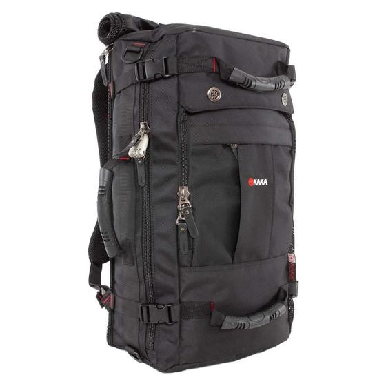 Mochila Multifuncional Executiva Preta 40 Litros com Bolsos Internos - Kaka Menor preço em Mochila Multifuncional Executiva Preta 40 Litros com Bolsos Internos - Kaka