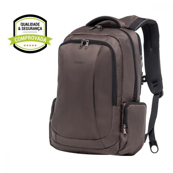 Imagem de Mochila Notebook 15.6 Antifurto Posh, Bolso Secreto, Dual Zipper Resistente Água e Corte Journey Pro (PBPJ15PRO)