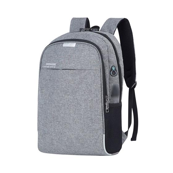 Imagem de Mochila Notebook com Cadeado Anti Furto Lorben Saída Cabo Auxiliar USB Fone Ouvido