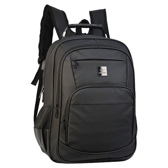 Imagem de Mochila Notebook Usb Reforçada Acolchoada Faculdade Mormaii