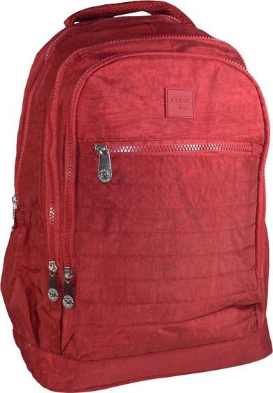 Imagem de Mochila Nylon Amassadinho Tactel Notebook Básica Feminina Masculina