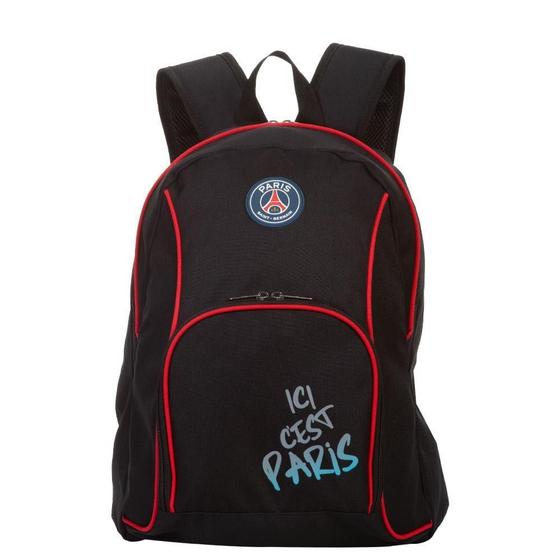 Imagem de Mochila Oficial PSG Paris Preta Alças Espumadas