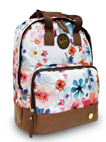 Imagem de Mochila Onbongo Feminina Escolar Passeio Florido Linda