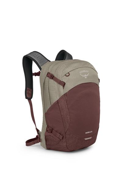 Imagem de Mochila Osprey Nebula Commuter Sawdust Tan/Raisin Red