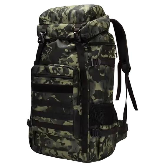 Imagem de Mochila Para Acampamento Grande Cargueira Camuflada Trilha 70l