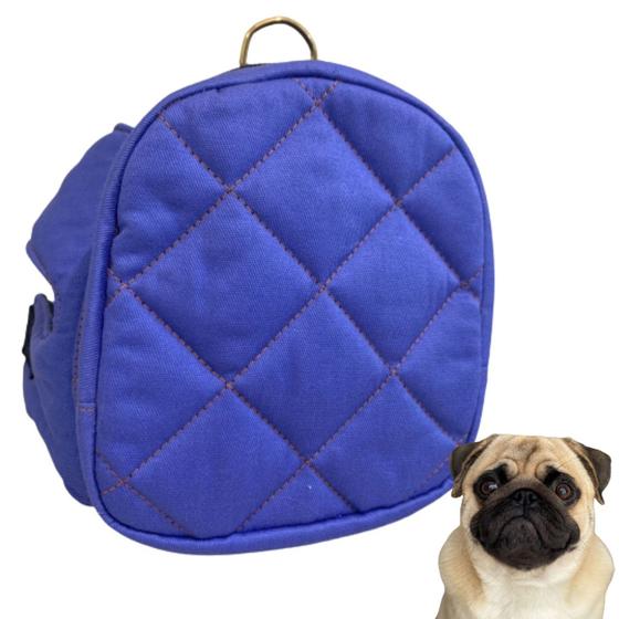 Imagem de Mochila para cães cachorro de pequeno porte para passeio creche