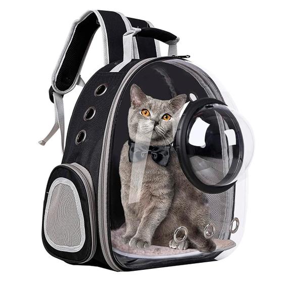 Imagem de Mochila Para Cães E Gatos Transparente Com Bolha Acrílica