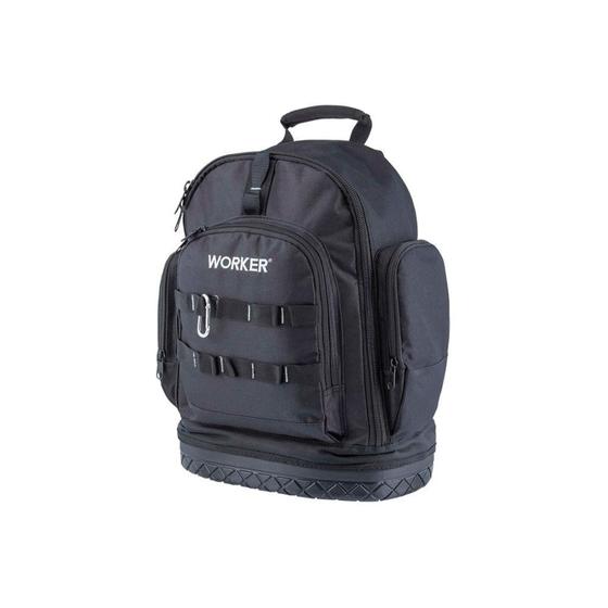 Imagem de Mochila para Ferramentas com Base Emborrachada 14'' Preto - Worker