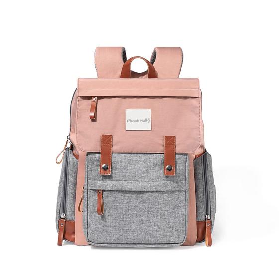 Imagem de Mochila para fraldas Frank Mully Large Multifuncional Rosa