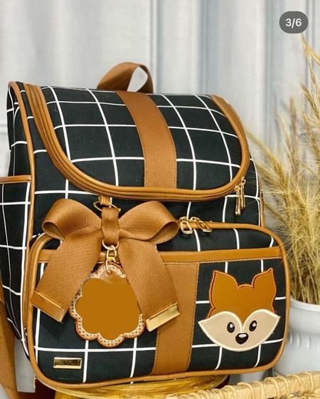 Imagem de Mochila para saída de maternidade raposa