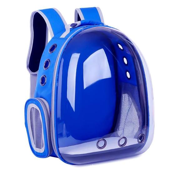 Imagem de Mochila Passeio Pet Tam Medio Cachorro Gato 6kg Astronauta