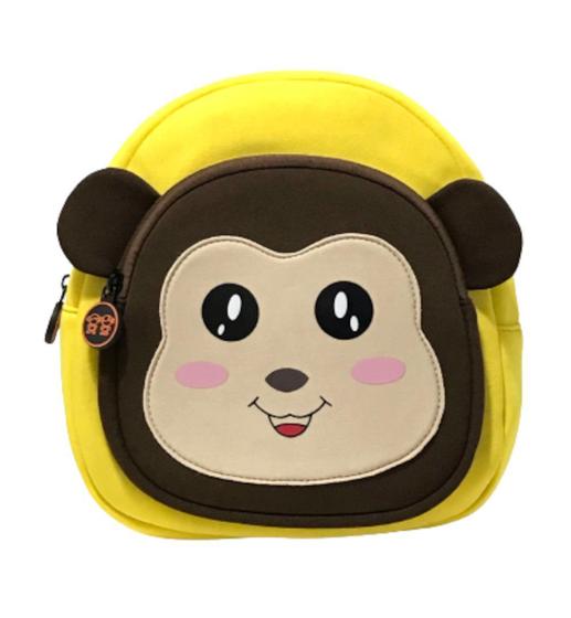 Imagem de mochila pequena infantil em neoprene zoo kids macaco