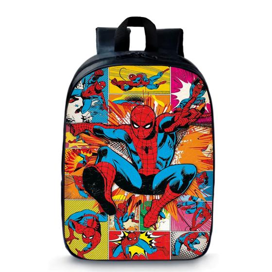 Imagem de Mochila Pequena Pré-escolar Homem Aranha Moda Infantil Bolsa Spider Man Novidade