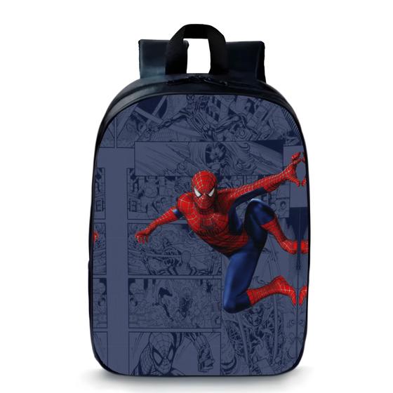 Imagem de Mochila Pequena Pré-escolar Homem Aranha Moda Infantil Bolsa Spider Man Novidade