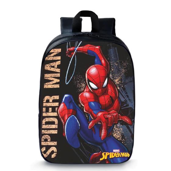 Imagem de Mochila Pequena Pré-escolar Homem Aranha Moda Infantil Bolsa Spider Man Novidade