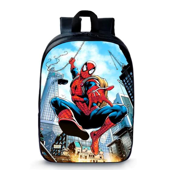 Imagem de Mochila Pequena Pré-escolar Homem Aranha Moda Infantil Bolsa Spider Man Novidade