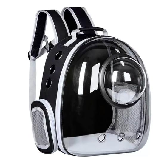 Imagem de Mochila Pet Com Bolha Acrílica Ideal Para Passeios e Lazer