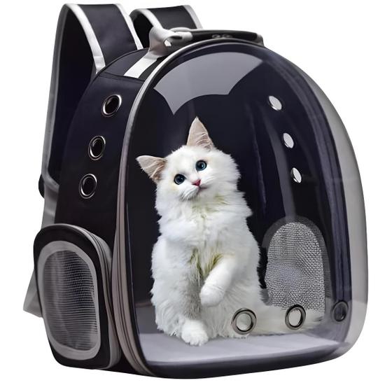 Imagem de Mochila Pet Para Transporte De Cães E Gatos elegante
