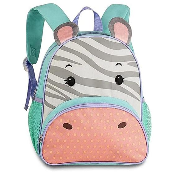 Imagem de Mochila Pets Zebra Escolar Infantil Bichinhos Lúdica Clio