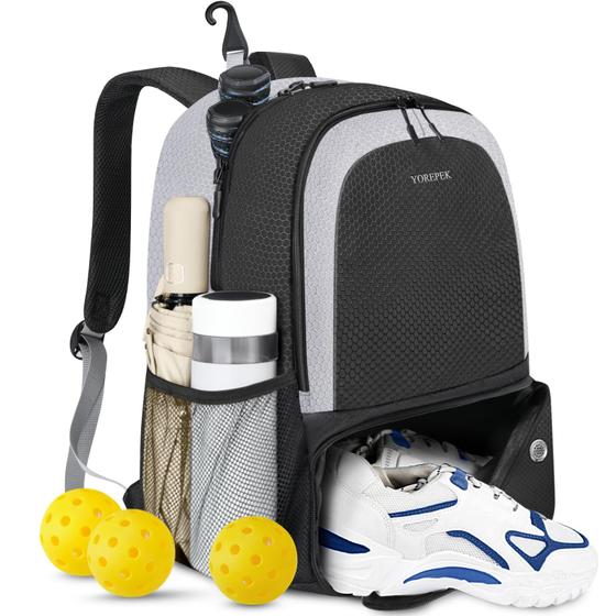 Imagem de Mochila Pickleball YOREPEK 28L com Compartimento para Sapatos