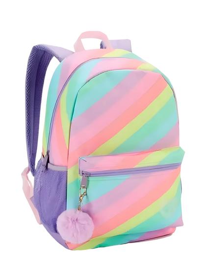 Imagem de Mochila Pompom Teen Color Love Denlex DL1069