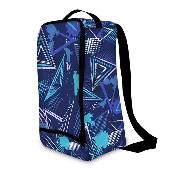 Imagem de Mochila porta chuteira abstrato azul