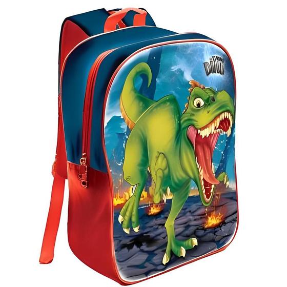 Imagem de Mochila Pré-Escola Infantil Creche Strong Dino Volta Aulas