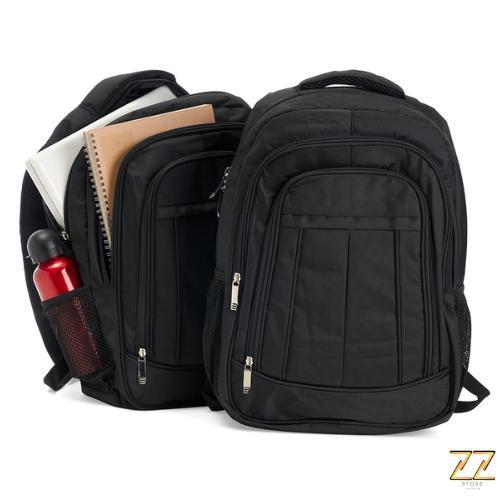 Imagem de Mochila Preta - Com 3 Compartimentos