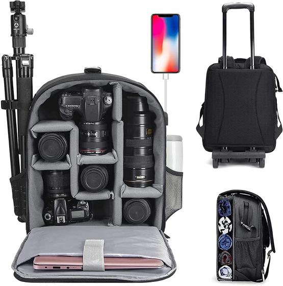 Imagem de Mochila Profissional CADen para Câmera DSLR/SLR e Sem Espelho