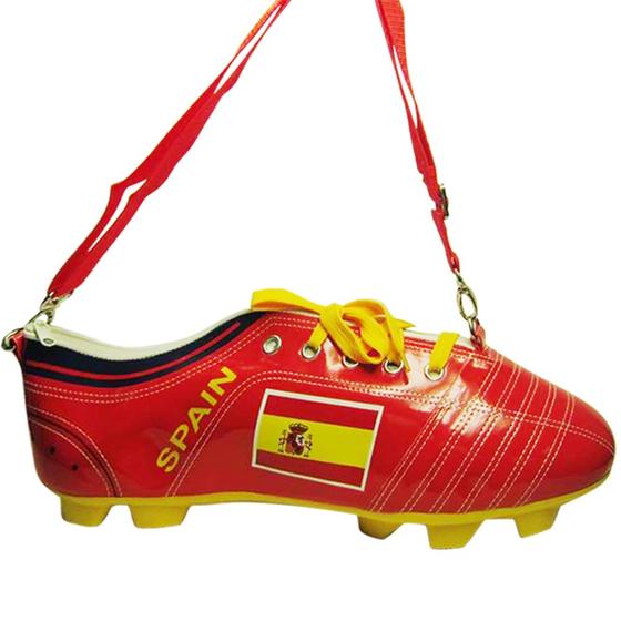 Imagem de Mochila pu football boot espanha vermelha 41,5 cm