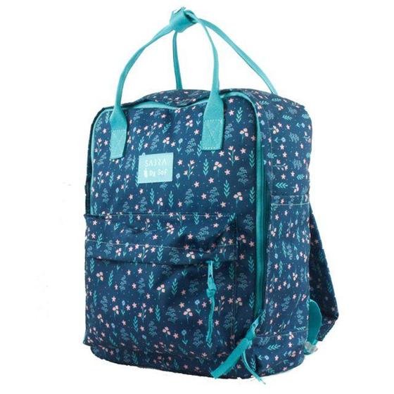 Imagem de Mochila quadrada By Sof azul Sabra - SABRA SUL